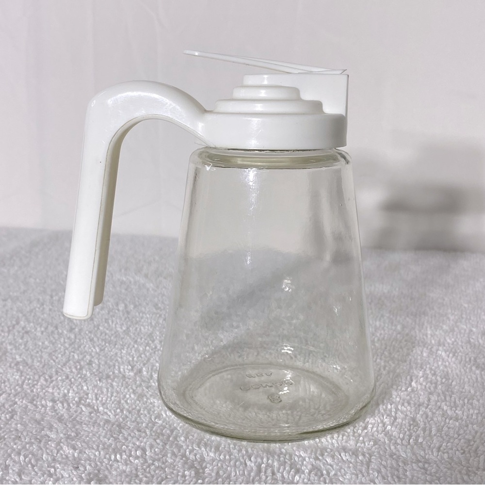 Vintage Gemco White/cream Top Syrup Dispenser